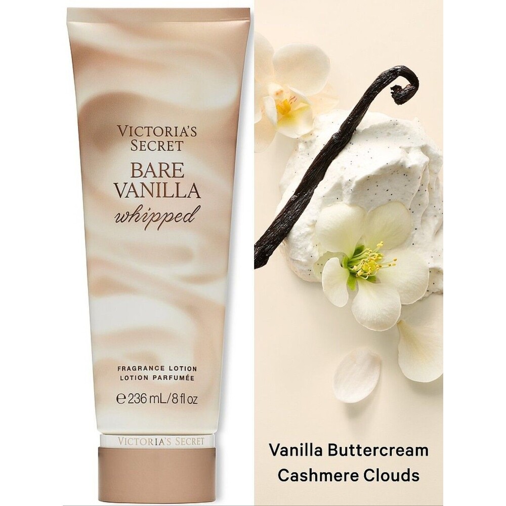Victoria's Secret Bare Vanilla Whipped Fragrance Body Lotion 8oz NEW